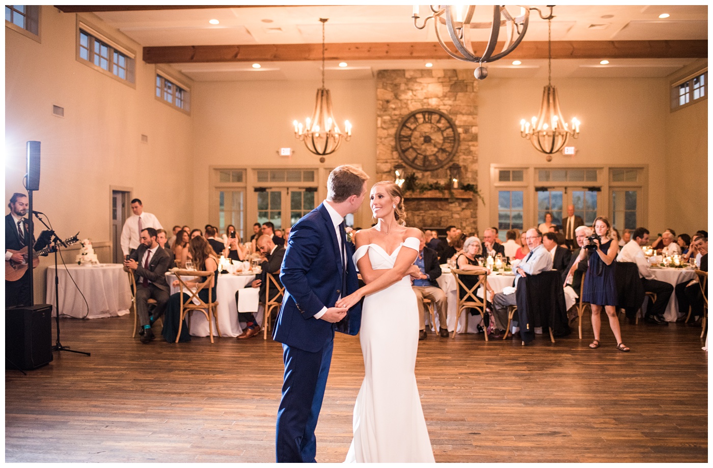 Bride and Groom dancing at their reception at King Family Vineyard in for Charlottesville Wedding.