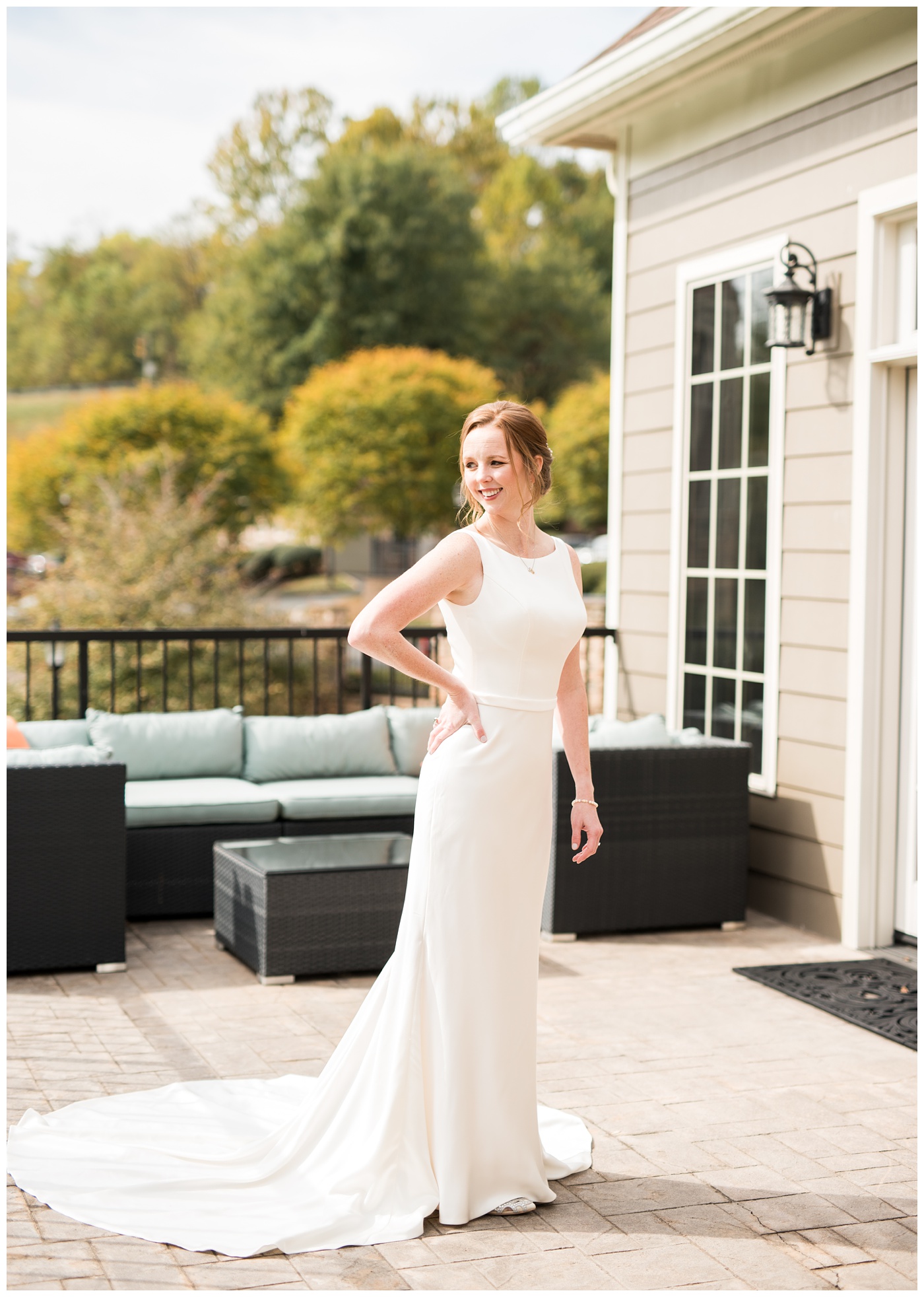 Charlottesville bride getting ready for your wedding at Early Mountain Vineyard