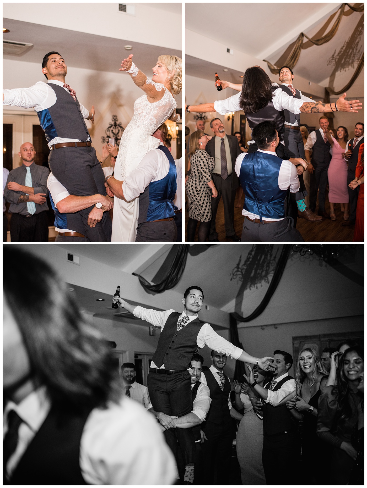 wedding reception dancing at Potomac Point Winery