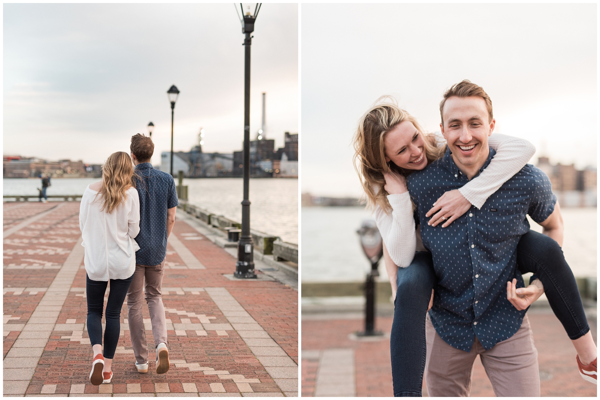 Couples Engagement session at Fells Point in Baltimore