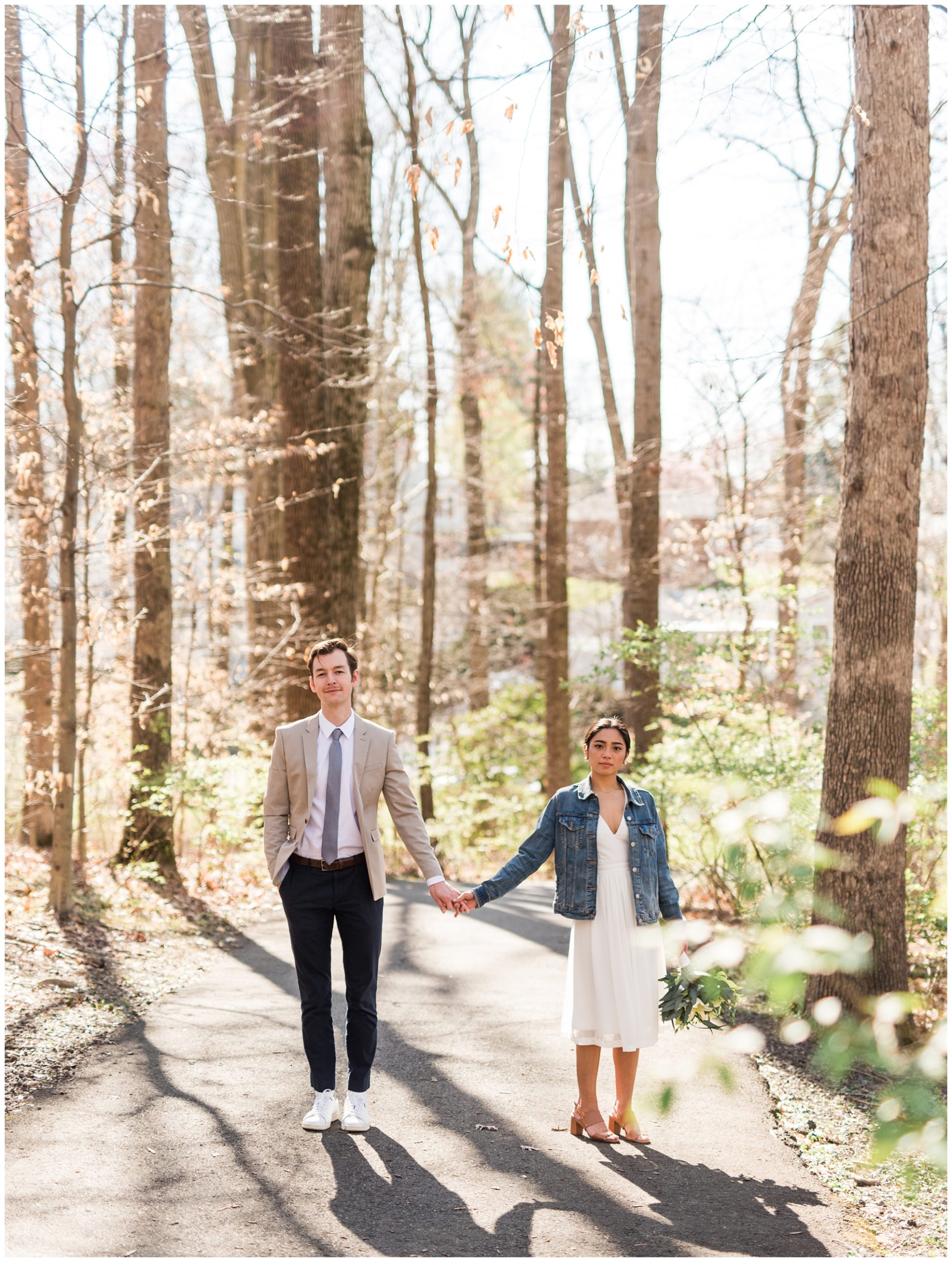 Intimate elopement in the woods in Central Virginia