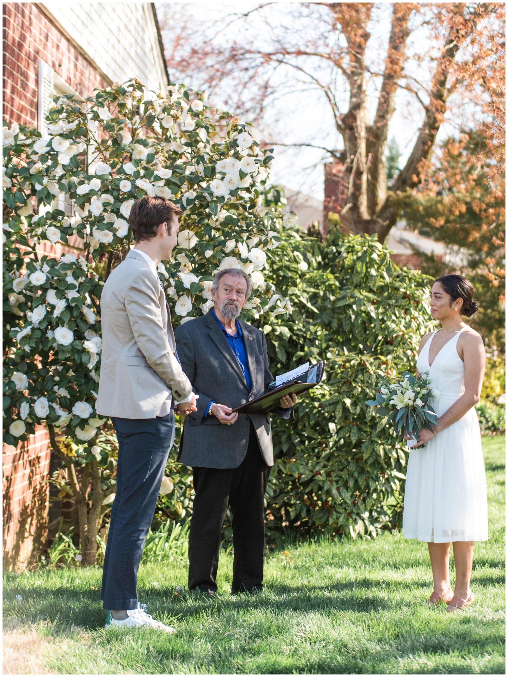 Intimate Wedding Elopement in Fairfax Virginia