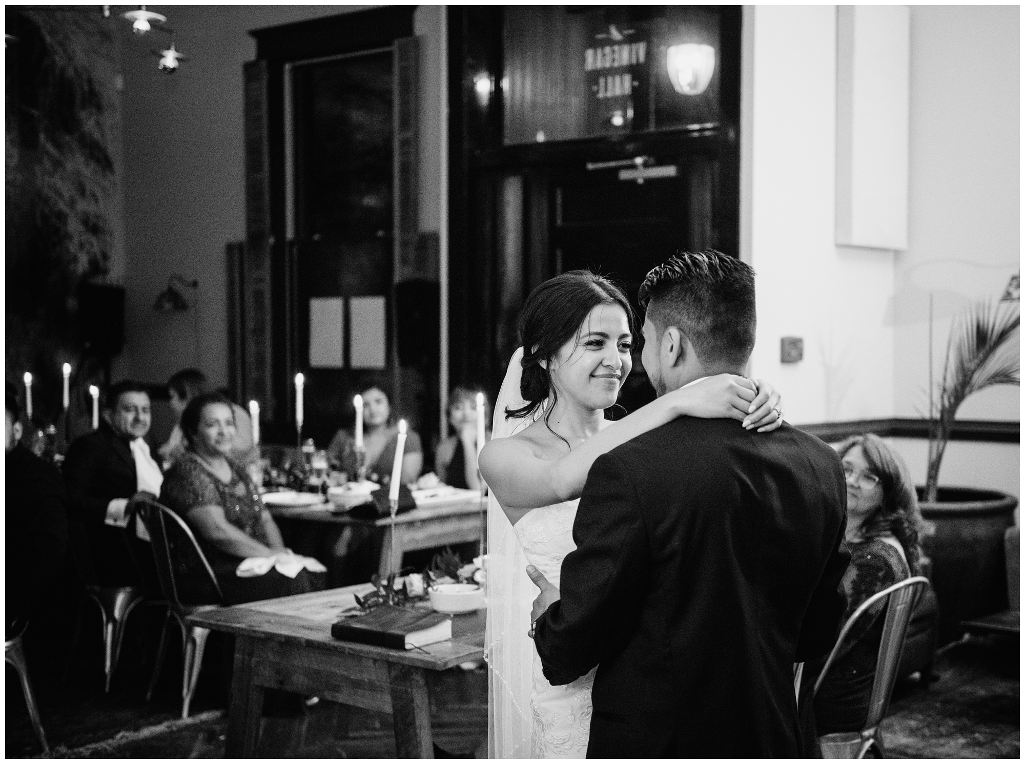 Bride and groom first dance at Common House