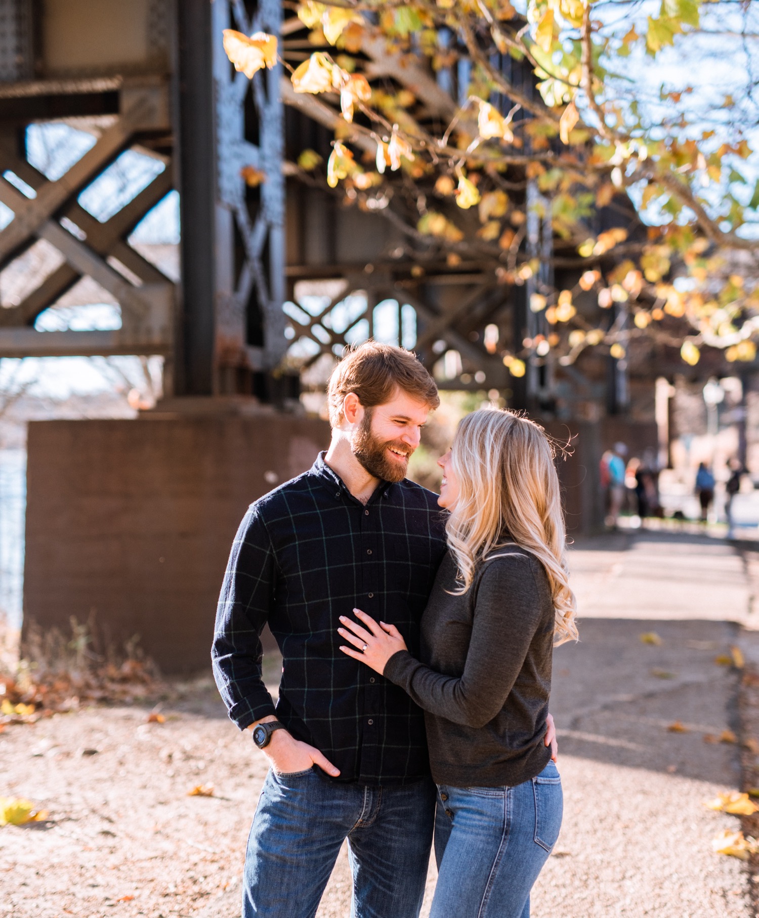 engaged couple share special moment in richmond virginia