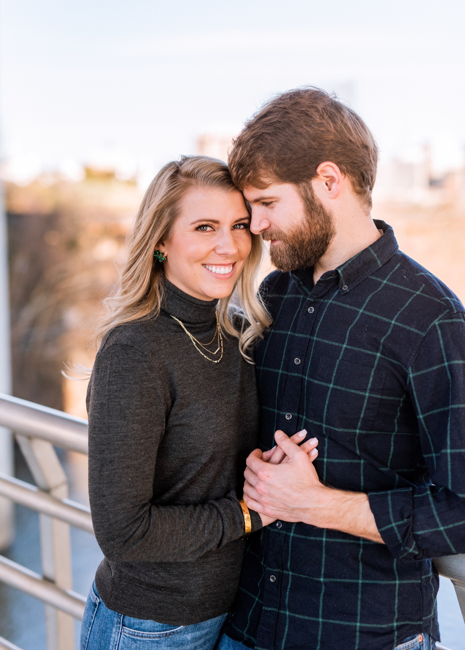 engaged couple share special moment in richmond virginia