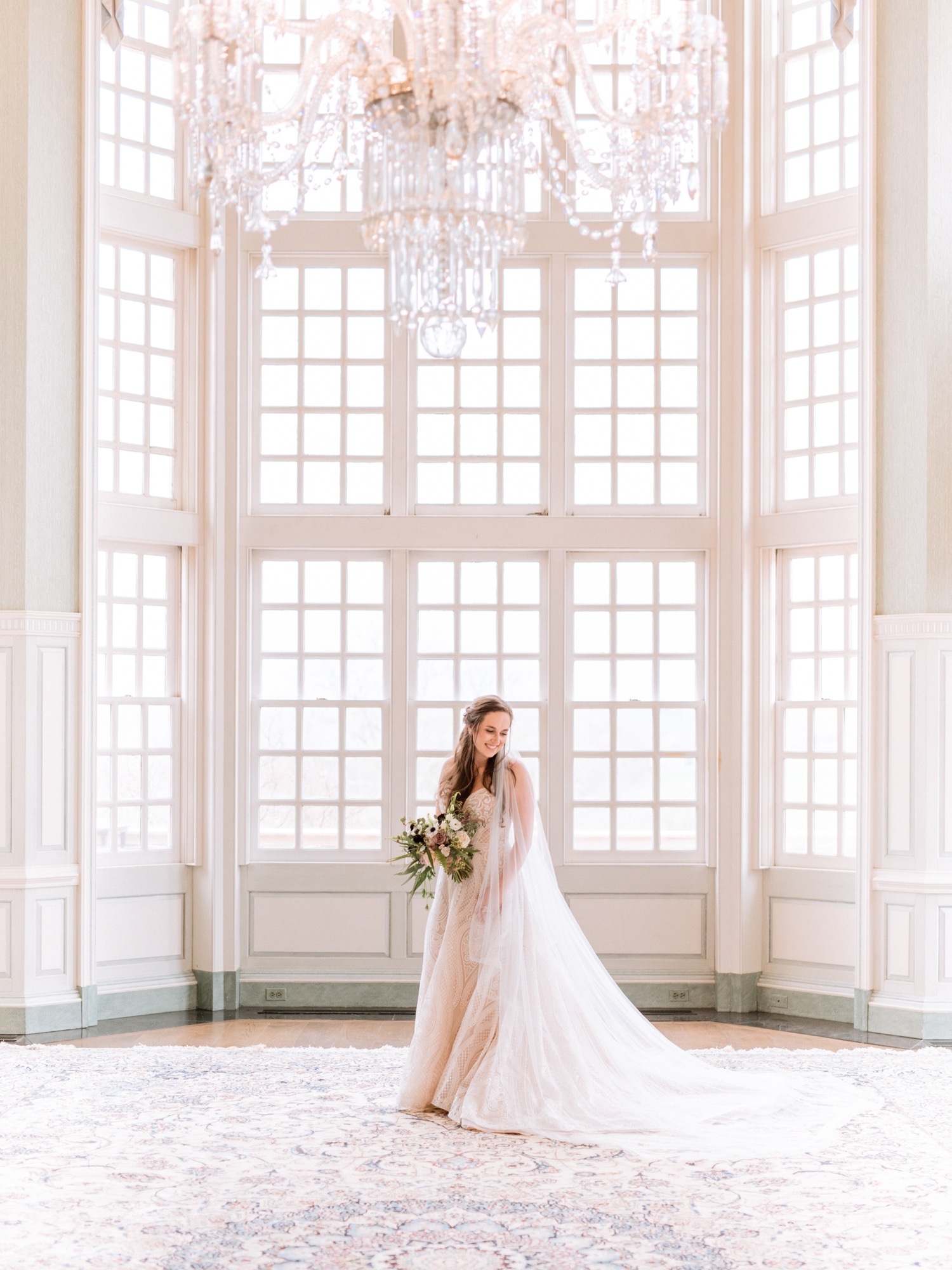 Bride effortlessly glows after her wedding at the Estate at River Run