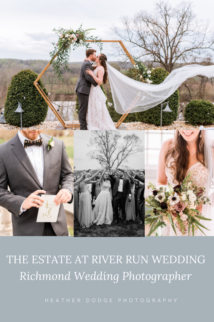 special moments from wedding from the Estate at River Run