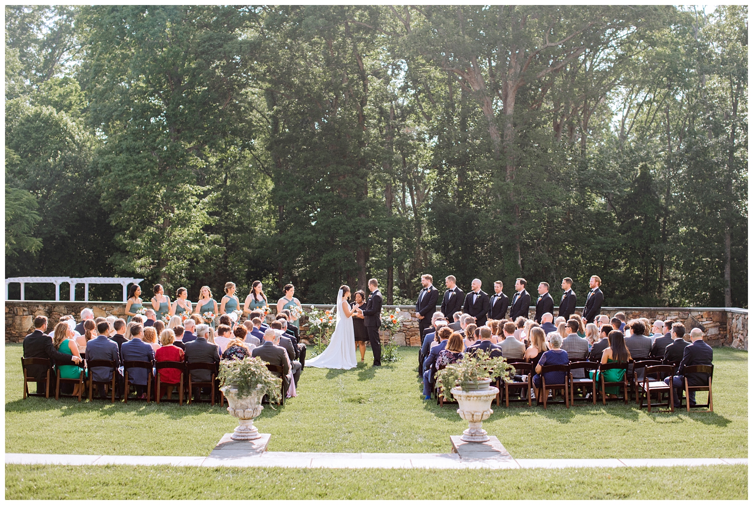 Dover Hall wedding ceremony