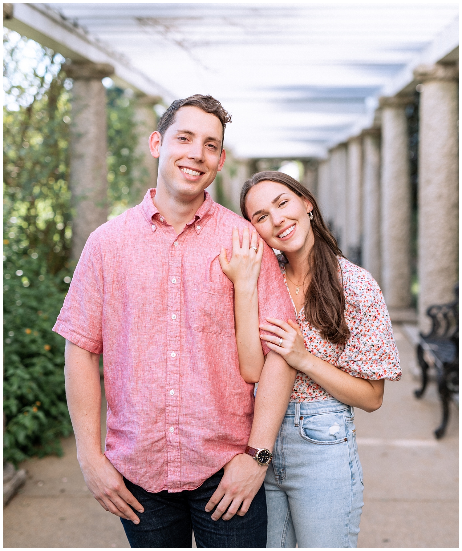 Engaged couple portraits at Maymont Park in Richmond, Virginia