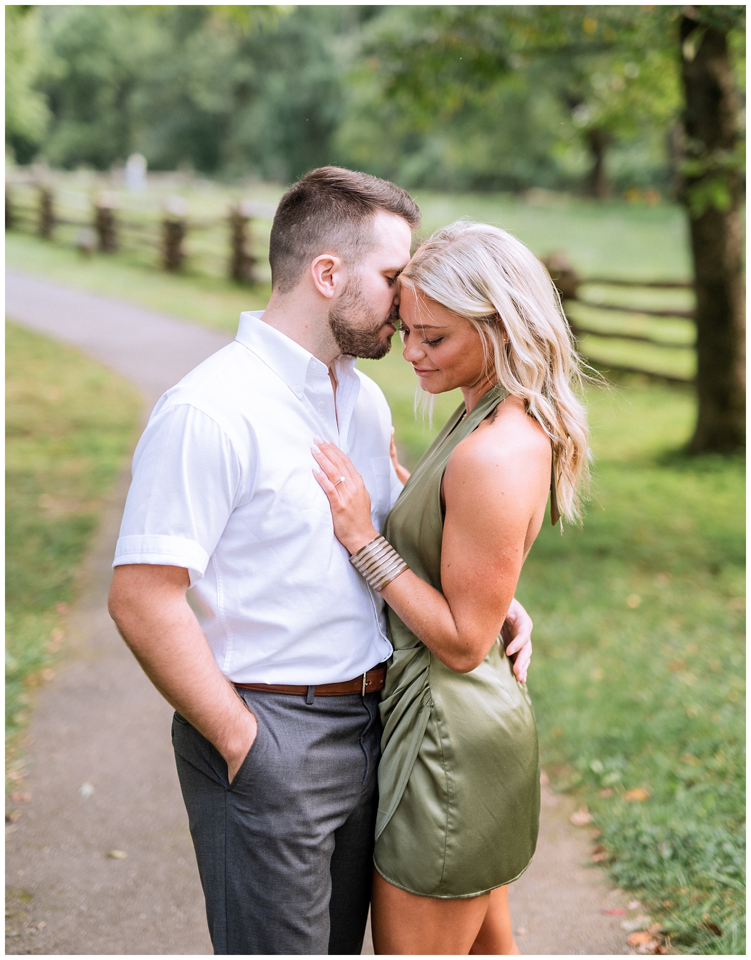 Engaged couple portraits in the Blue Ridge Mountains