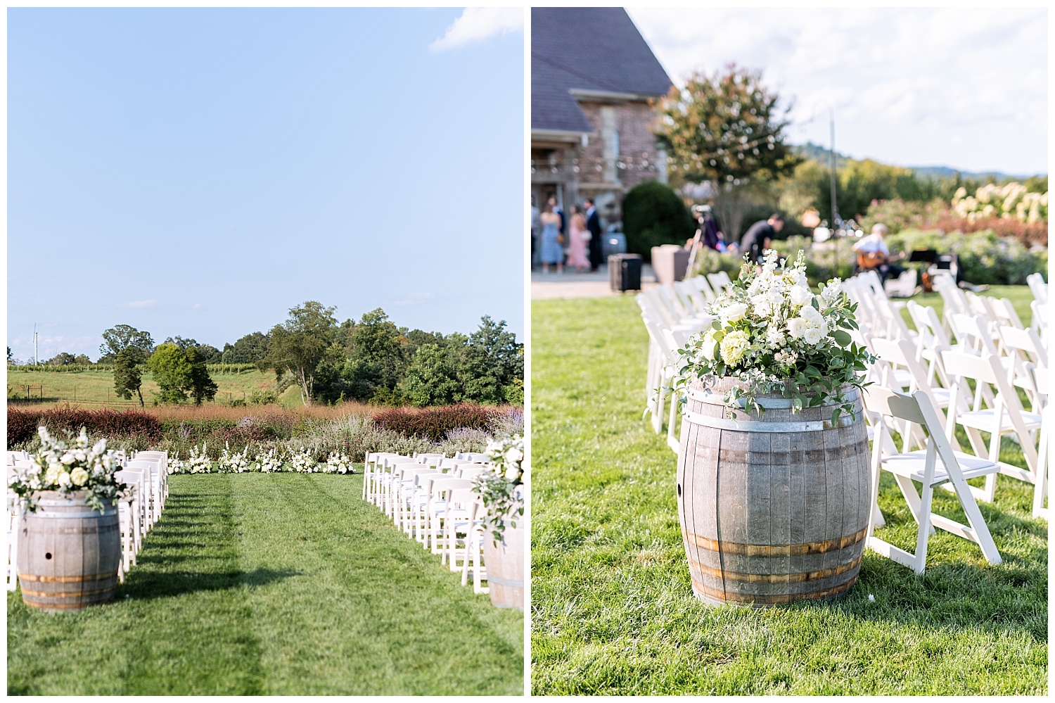 Ceremony details at Early Mountain Vineyard Wedding