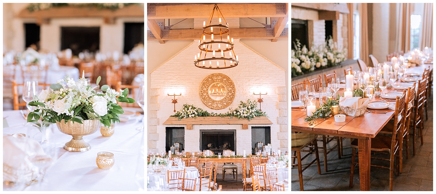 Reception details at Early Mountain Vineyard Wedding 