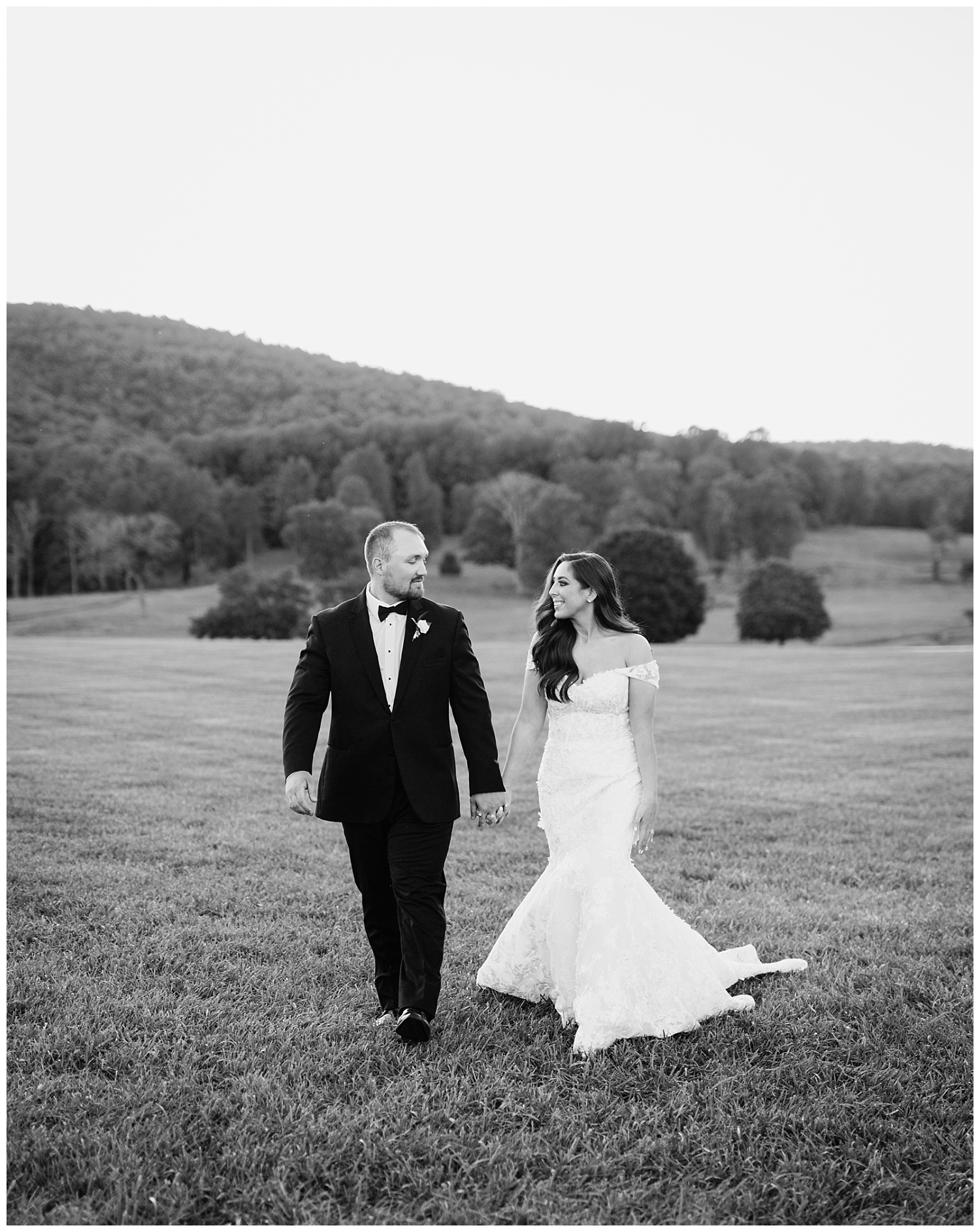 Bride and Groom Portraits at Castle Hill Cidery Wedding in Keswick, Virginia