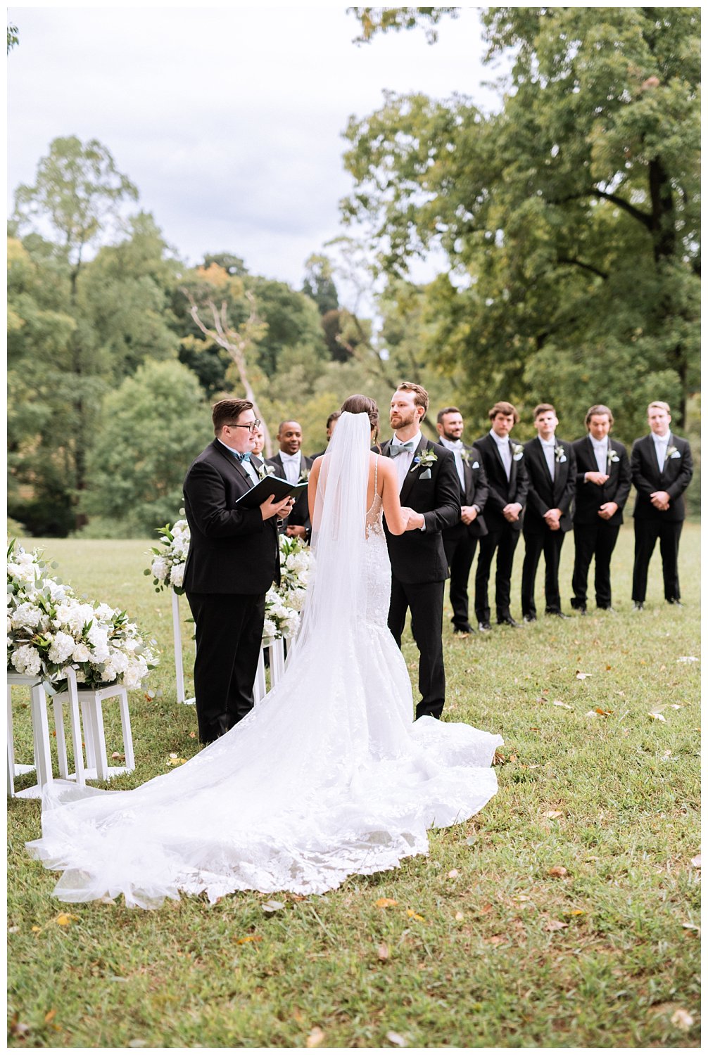 Wedding ceremony at Westover & Maymont Gardens 