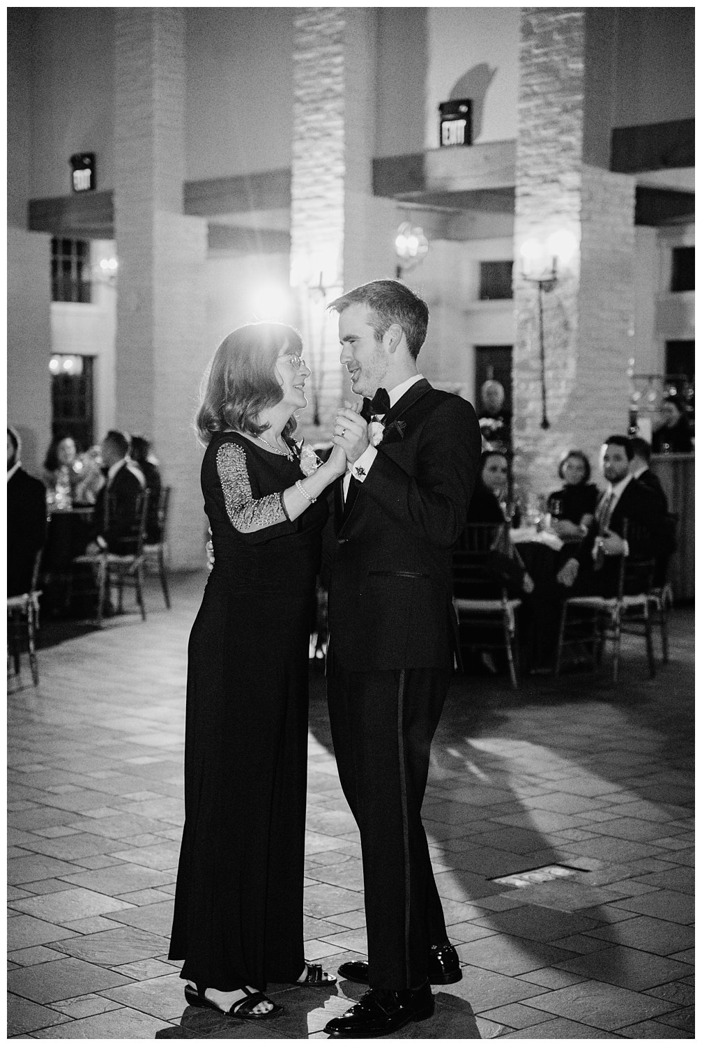 Mother son dance at Early Mountain Vineyard wedding in Charlottesville, Virginia