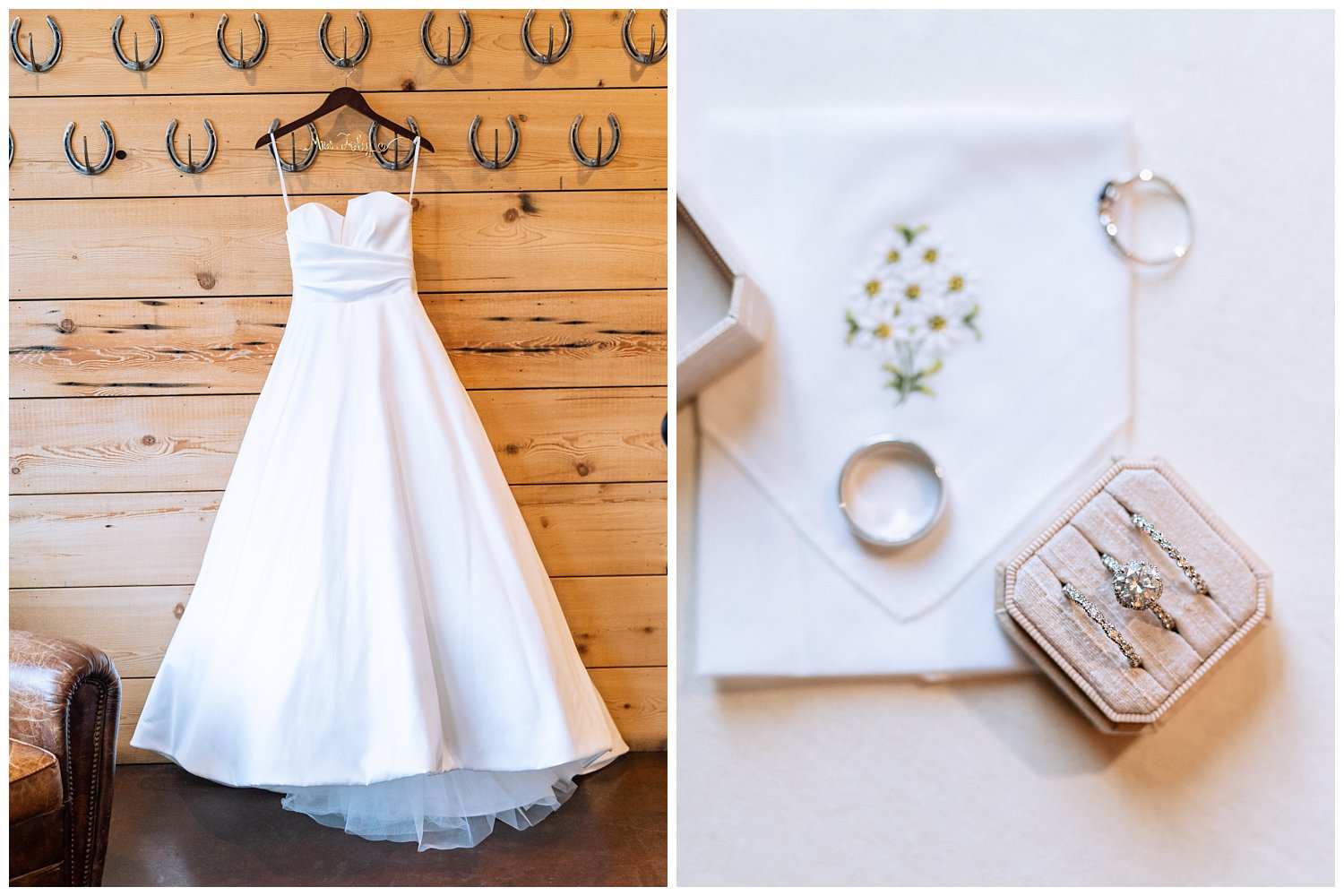 Classic wedding day dress and details