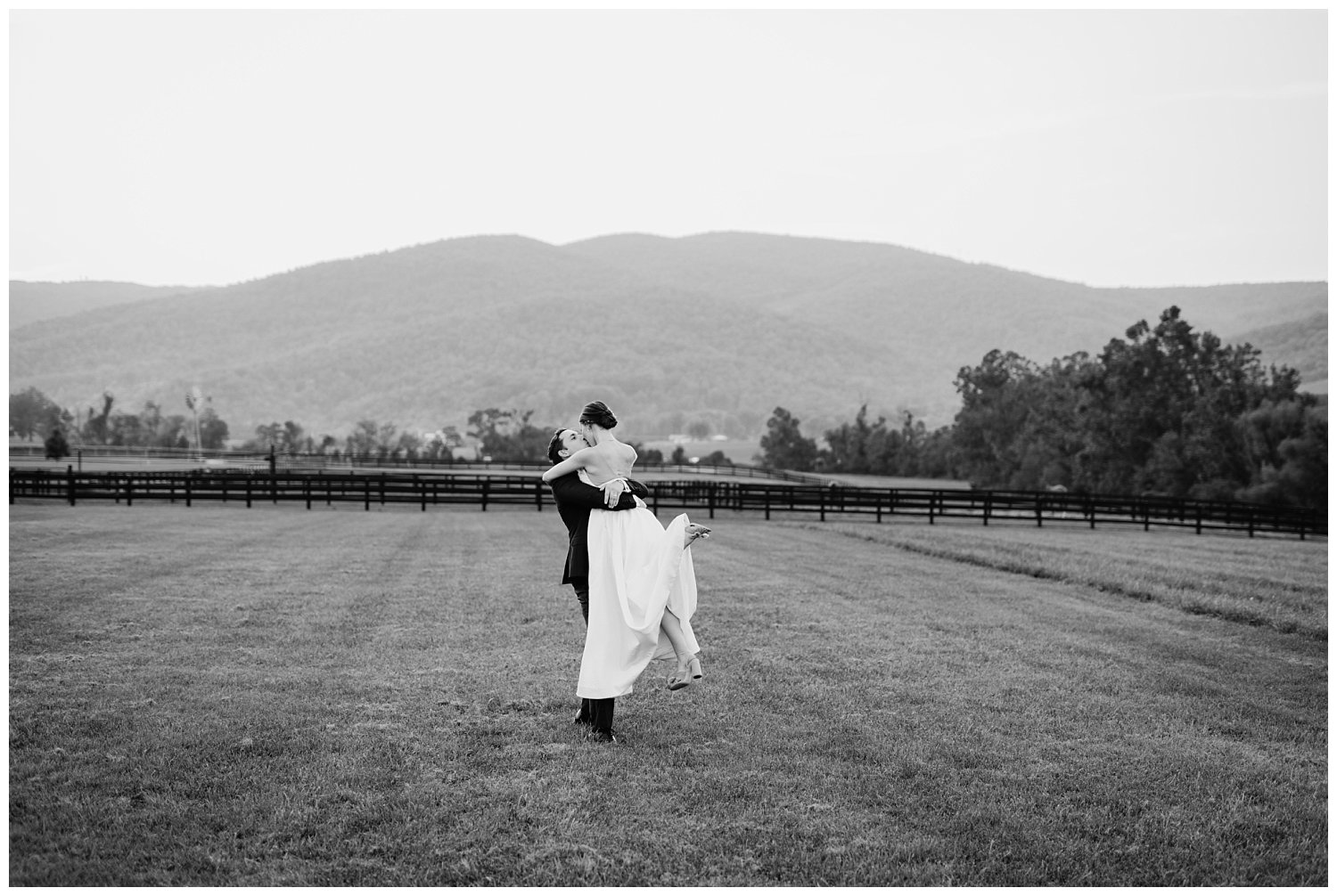 Bride & groom portraits on their fall wedding day at King Family Vineyard in Charlottesville, Virginia