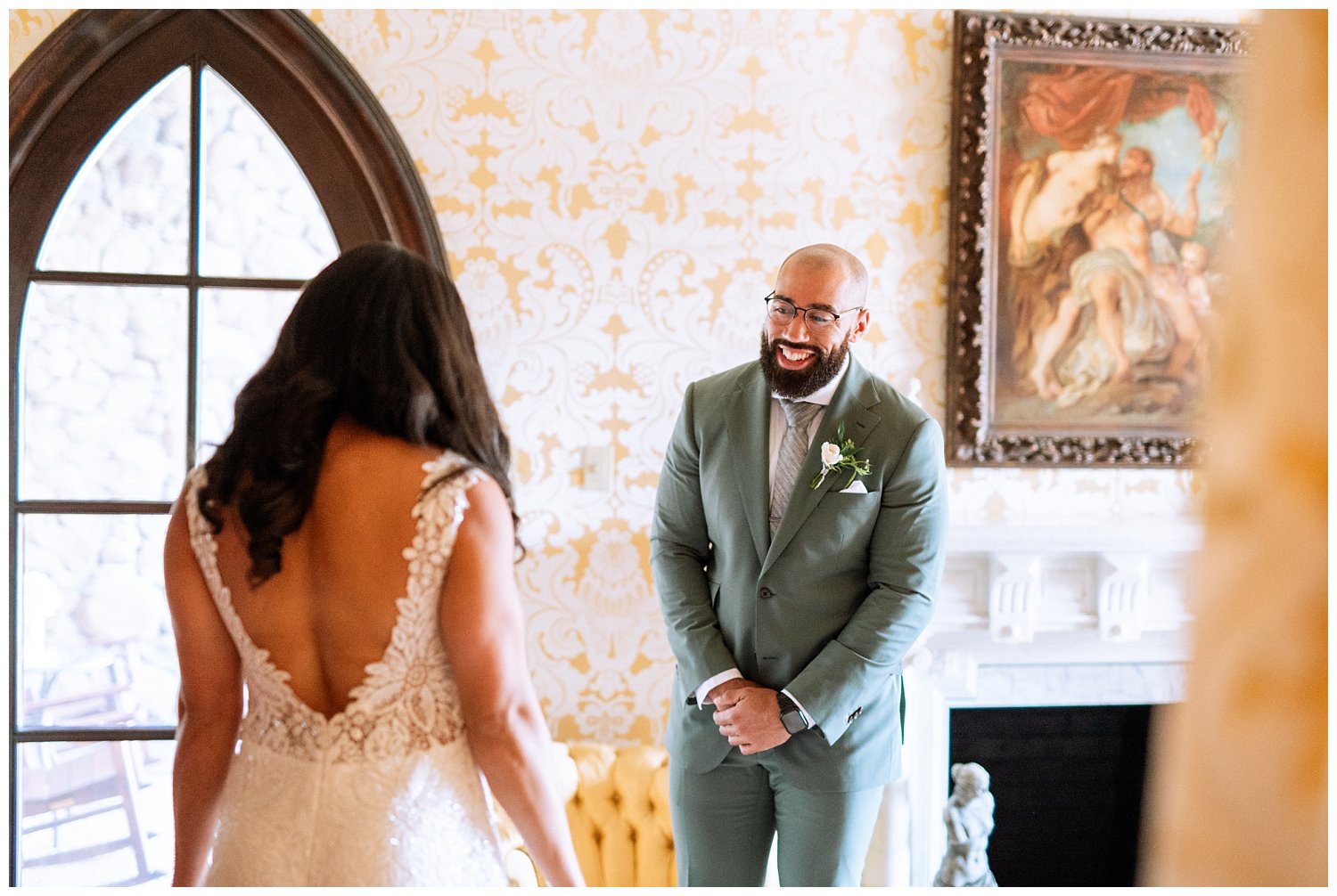 First Looks at Dover Hall Estate Wedding
