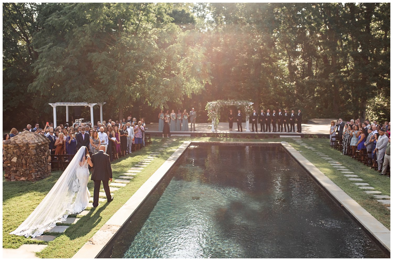 Wedding Ceremony at Dover Hall Estate in Richmond, Virginia