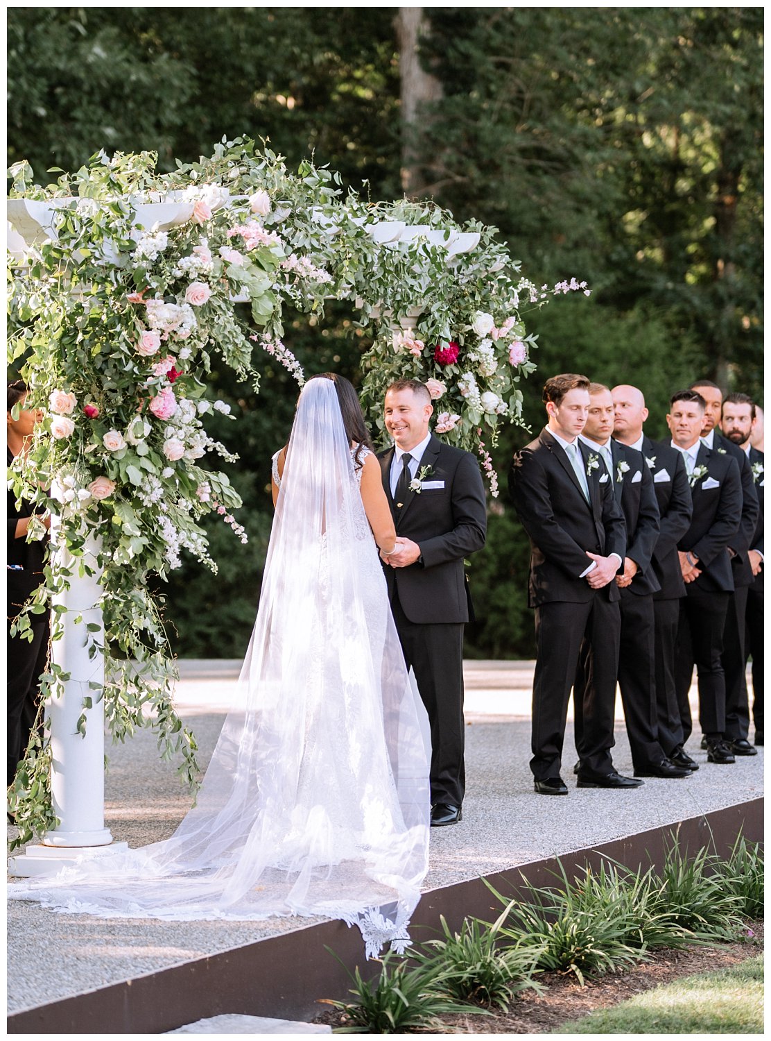 Wedding Ceremony at Dover Hall Estate in Richmond, Virginia