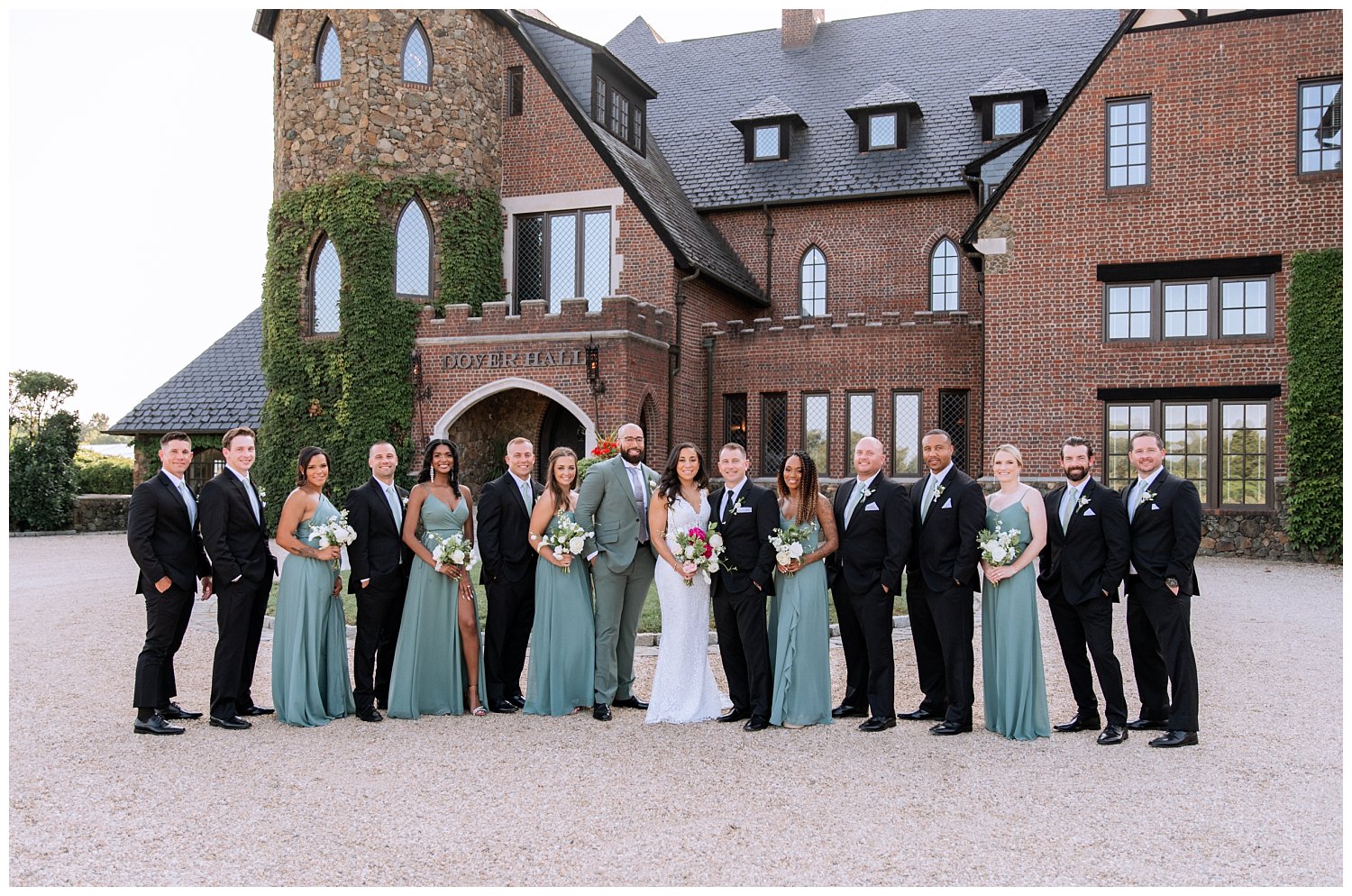 Bridal Party Portraits at Dover Hall Estate in Richmond, Virginia