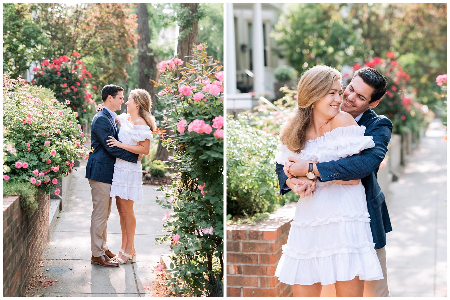 Spring engagement session at Meridian Hill Park in Downtown Georgetown