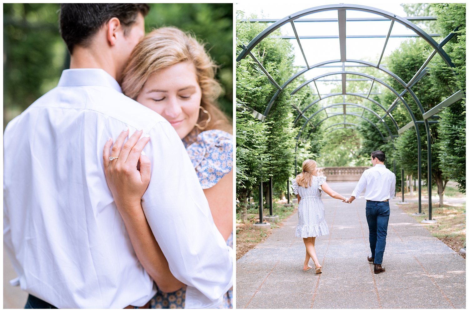 Spring engagement session at Meridian Hill Park in Downtown Georgetown