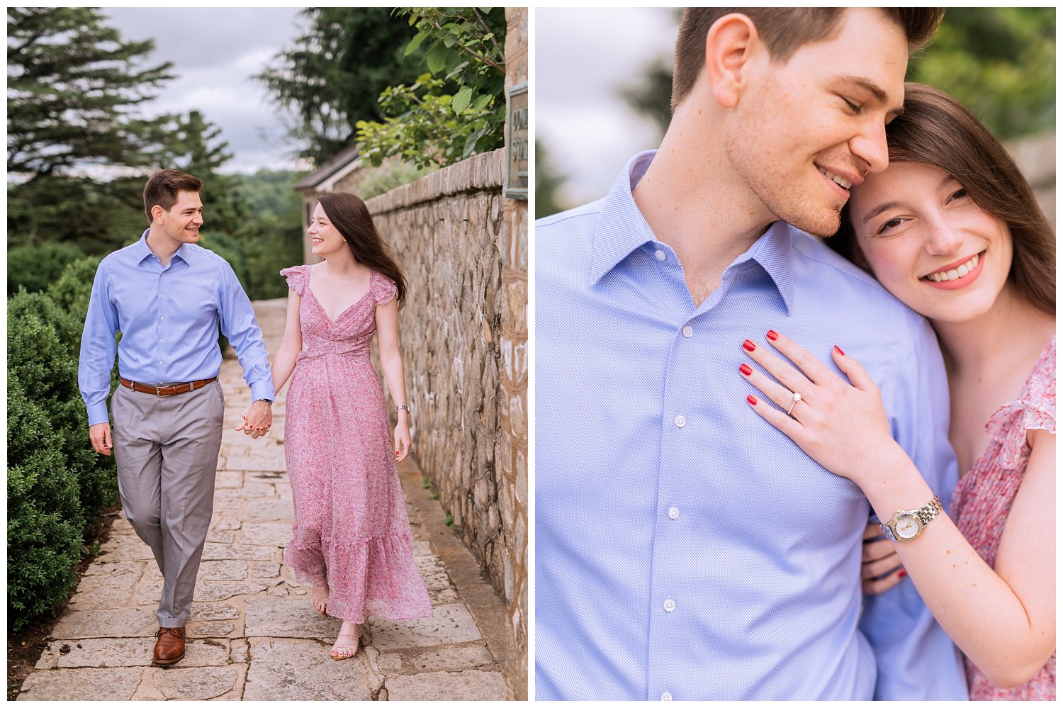 Engagement shoot at Maymont Park, one of the most popular waterfront engagement session locations in Richmond.