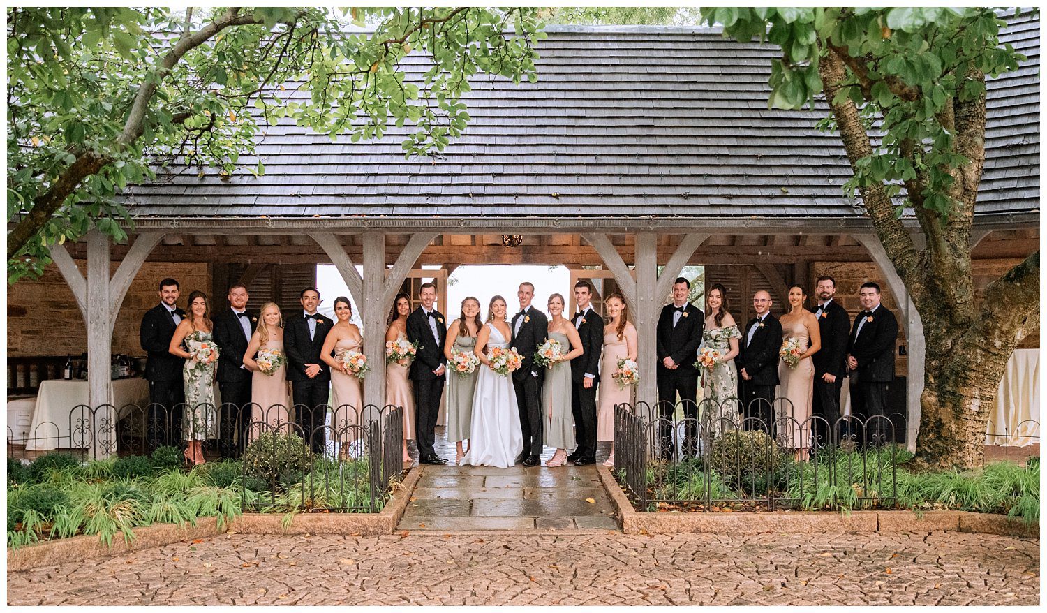 Wedding Party Portraits at Trinity Episcopal Church Wedding in Northern Virginia