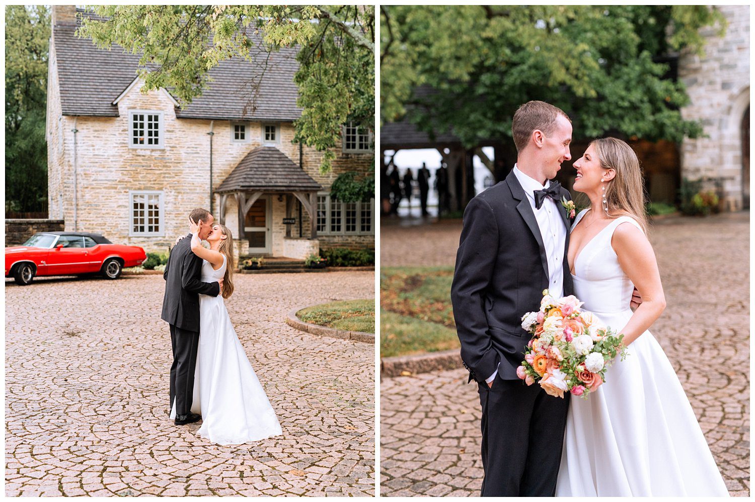 Bride and Groom Portraits at Trinity Episcopal Church Wedding in Northern Virginia