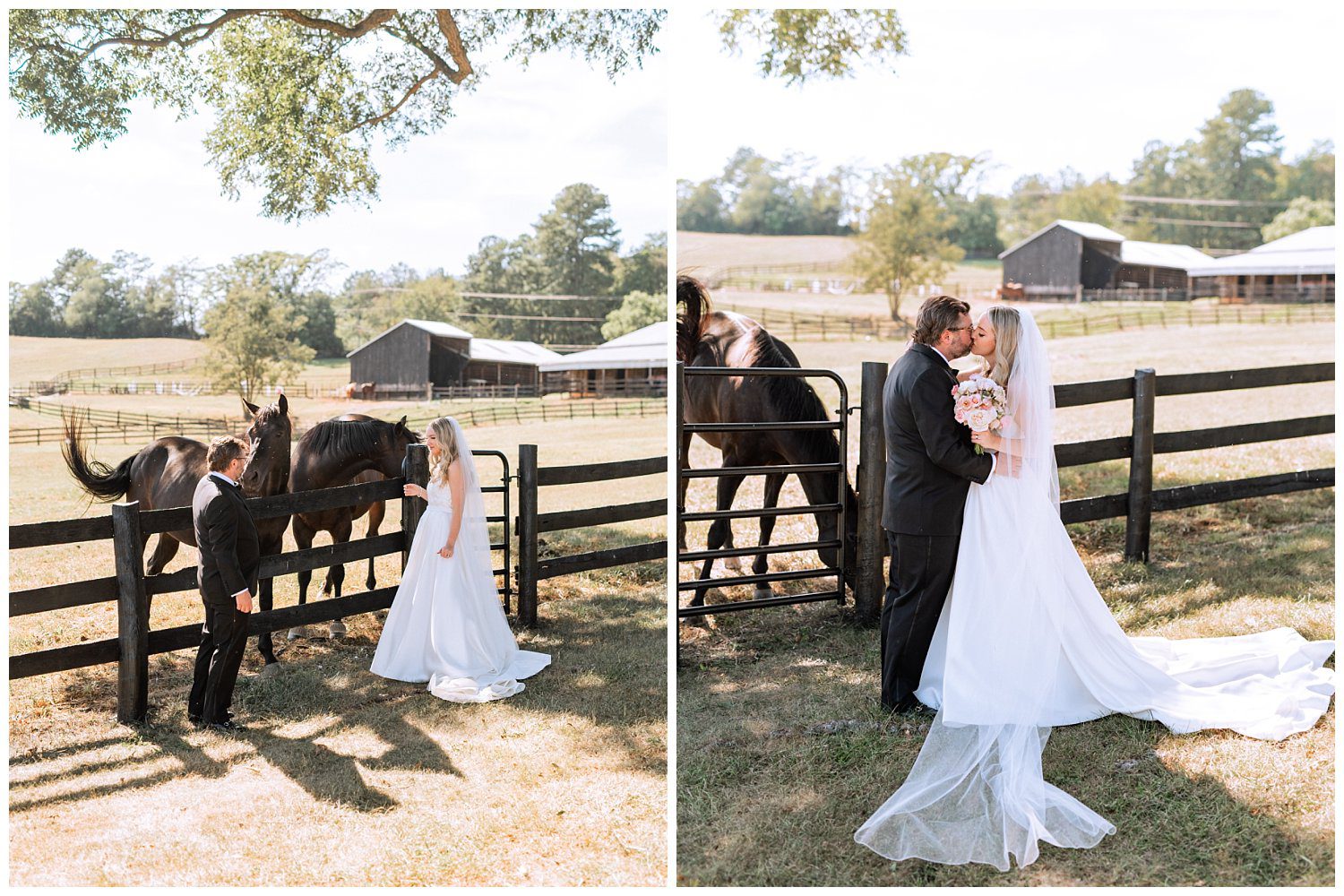 Bride and Groom portraits at Garden Party Private Estate Wedding in Crozet, Virginia