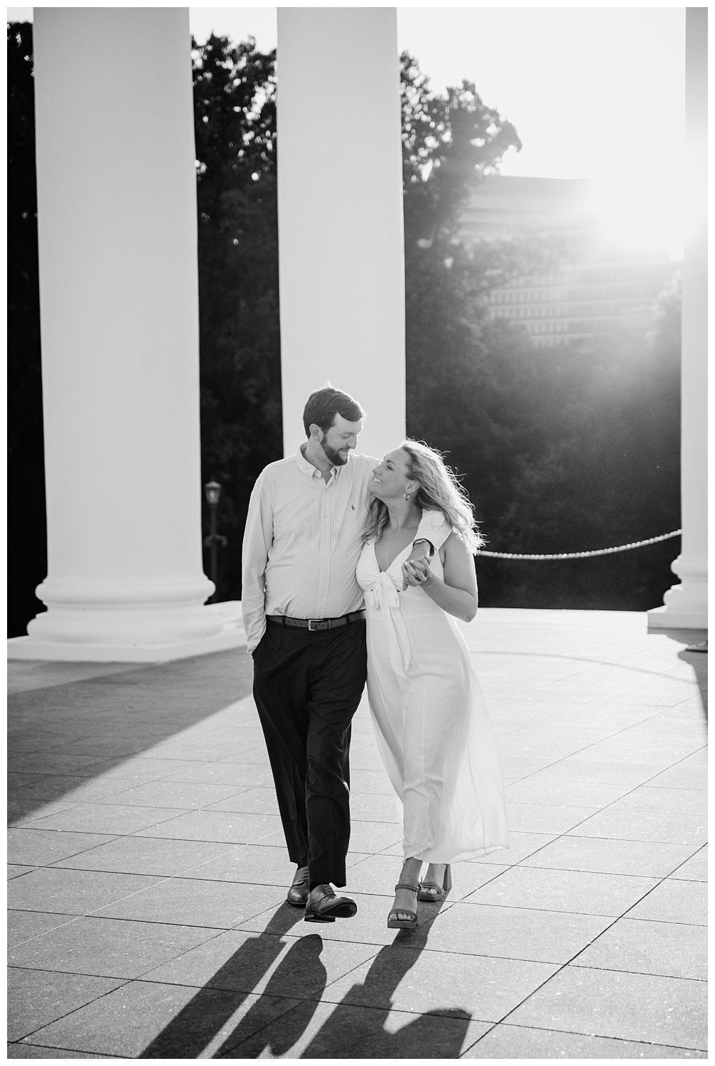 Engagement session at the Richmond Capital building 