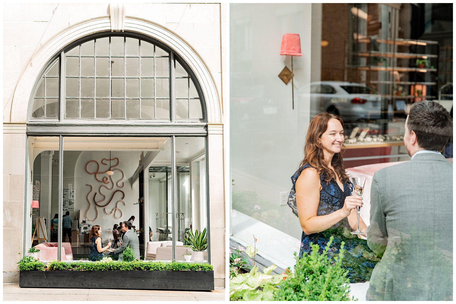 Cocktail bar engagement session at The Quirk Hotel in Richmond, Virginia