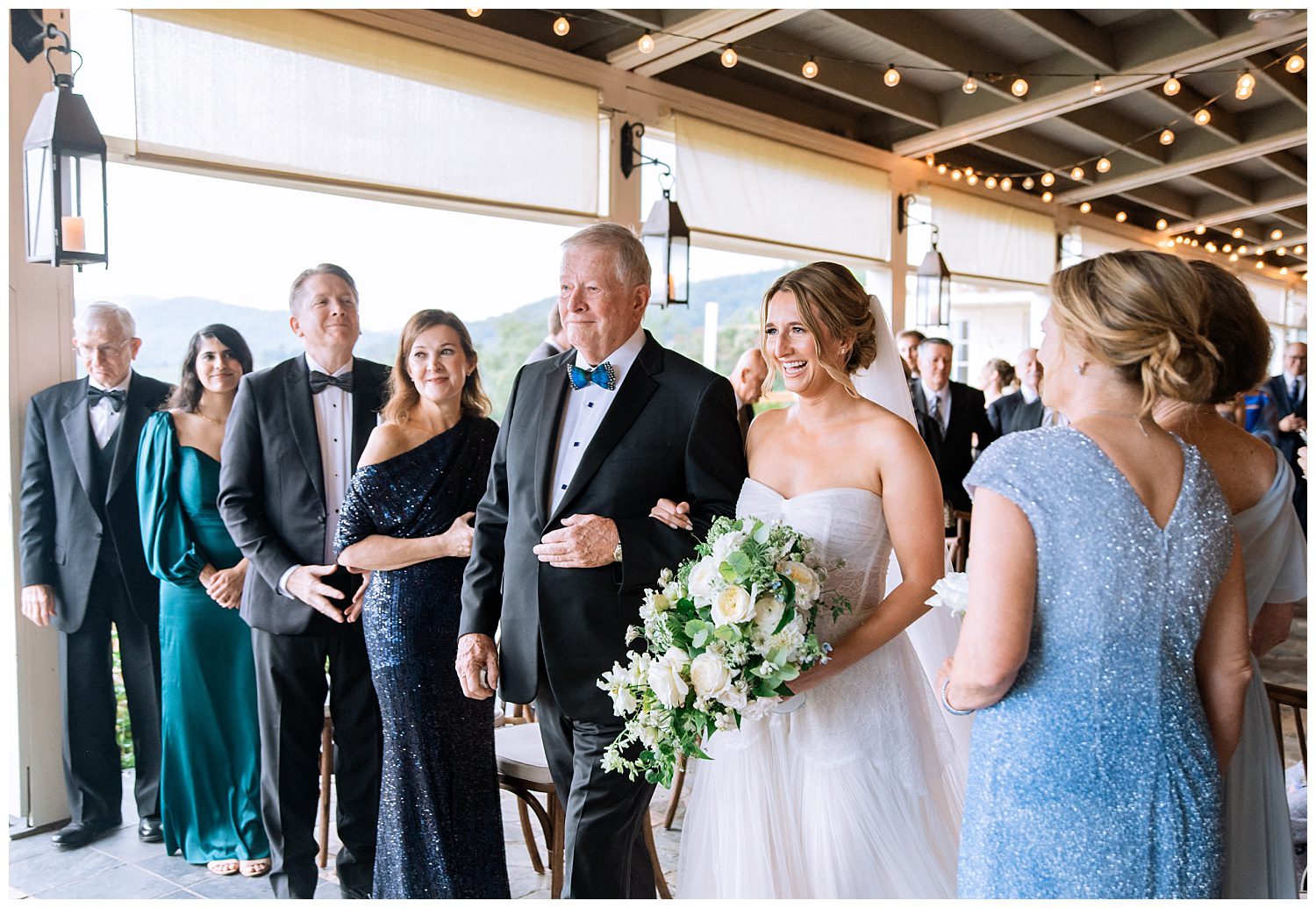 Wedding Ceremony at Pippin Hill Vineyard in Charlottesville, Virginia.