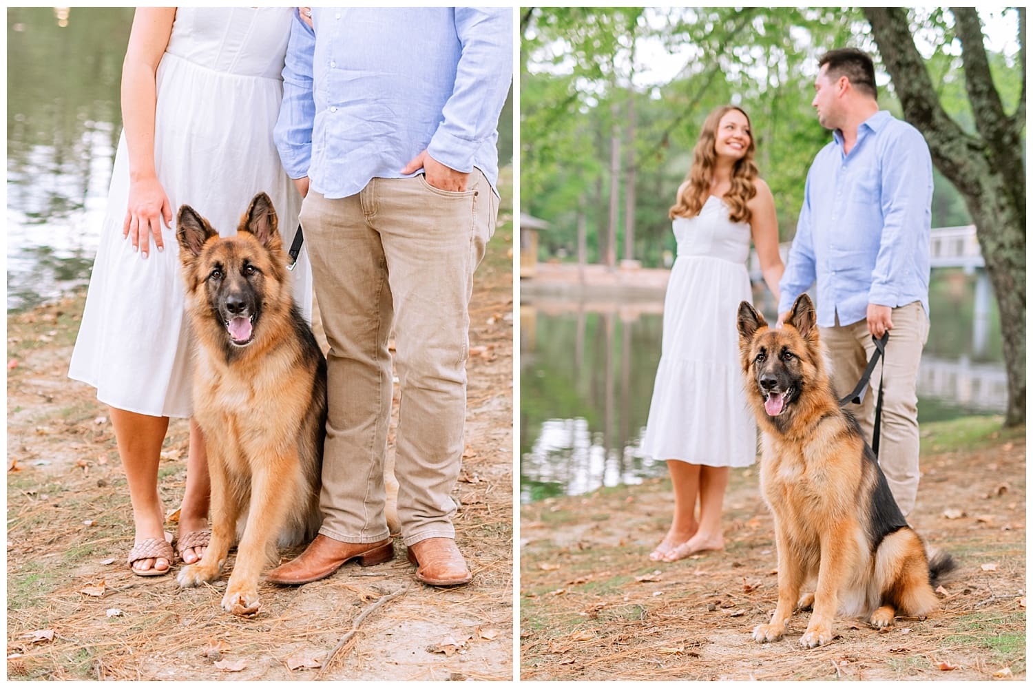 Couple at the University of Richmond Engagement Session with Heather Dodge Photography