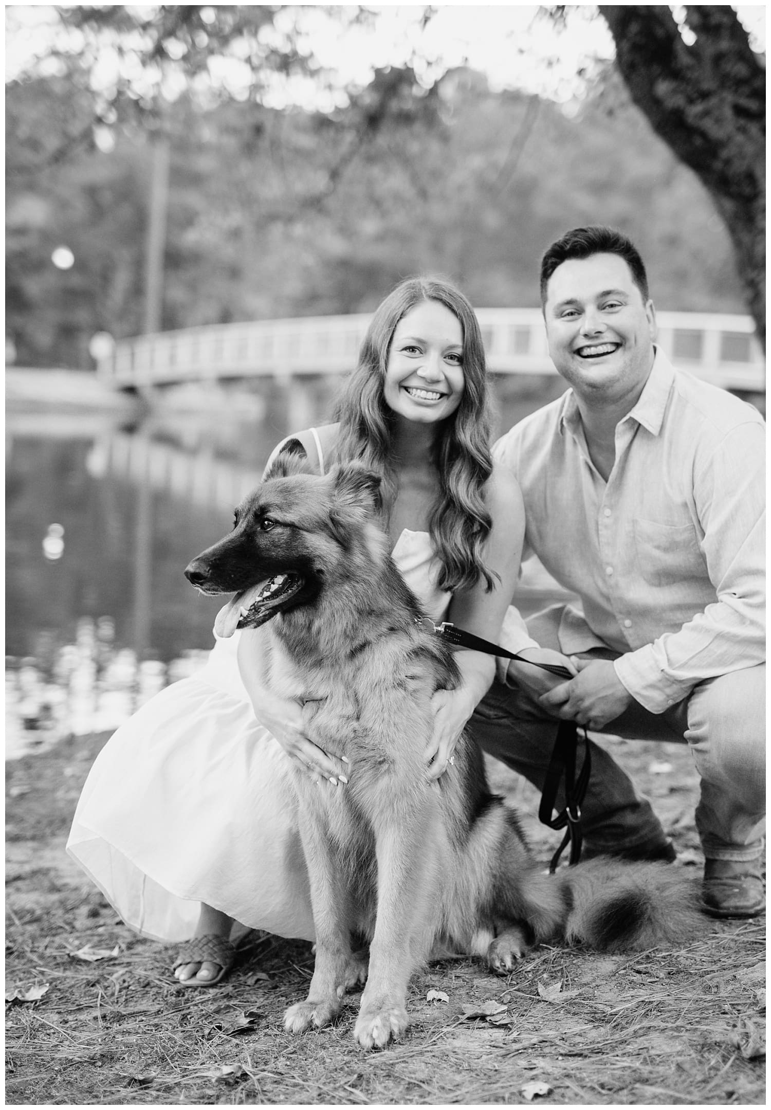 Couple at the University of Richmond Engagement Session with Heather Dodge Photography