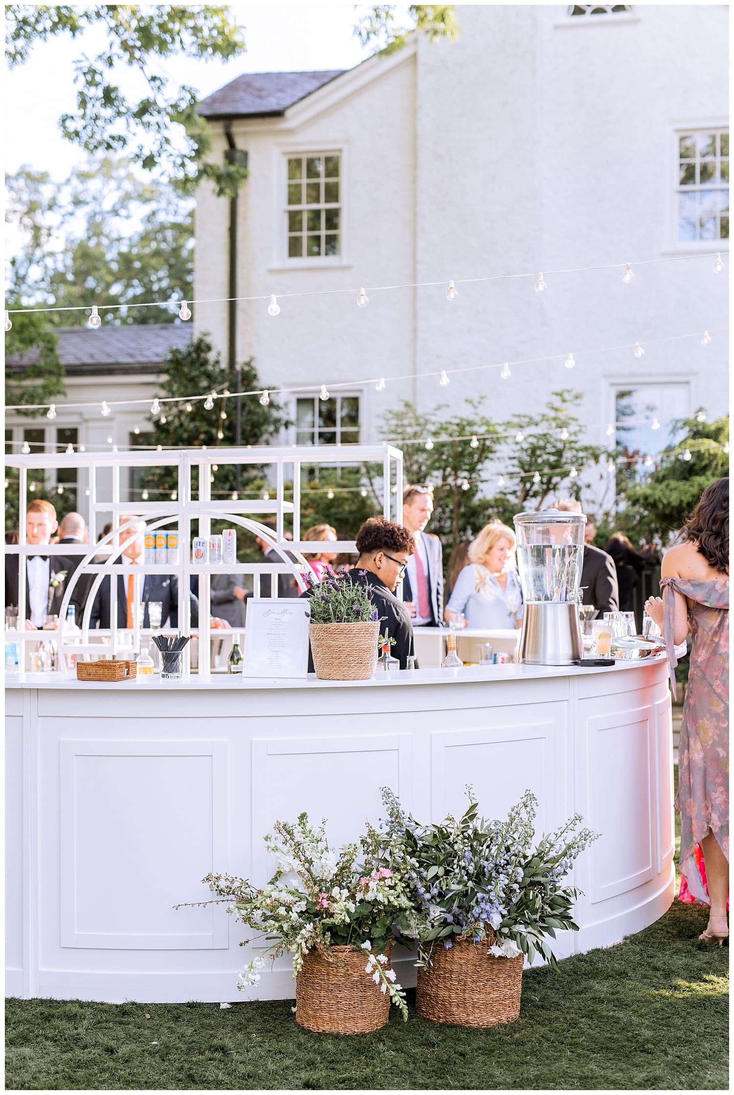 Cocktail Hour at Keswick Vineyard in Charlottesville, Virginia