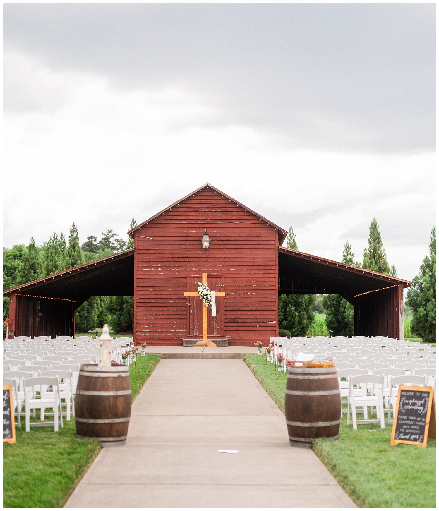 Ceremony details at The Barns of Kanak