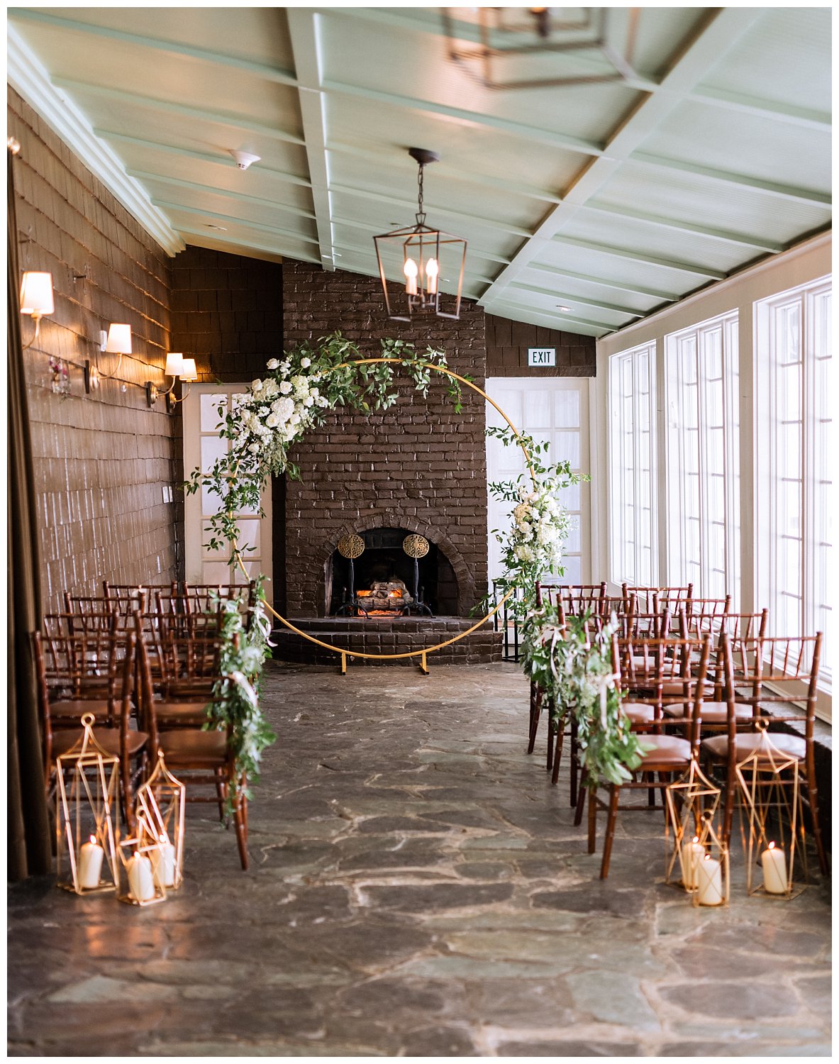 Intimate ceremony at the Clifton Inn in Charlottesville, Virginia