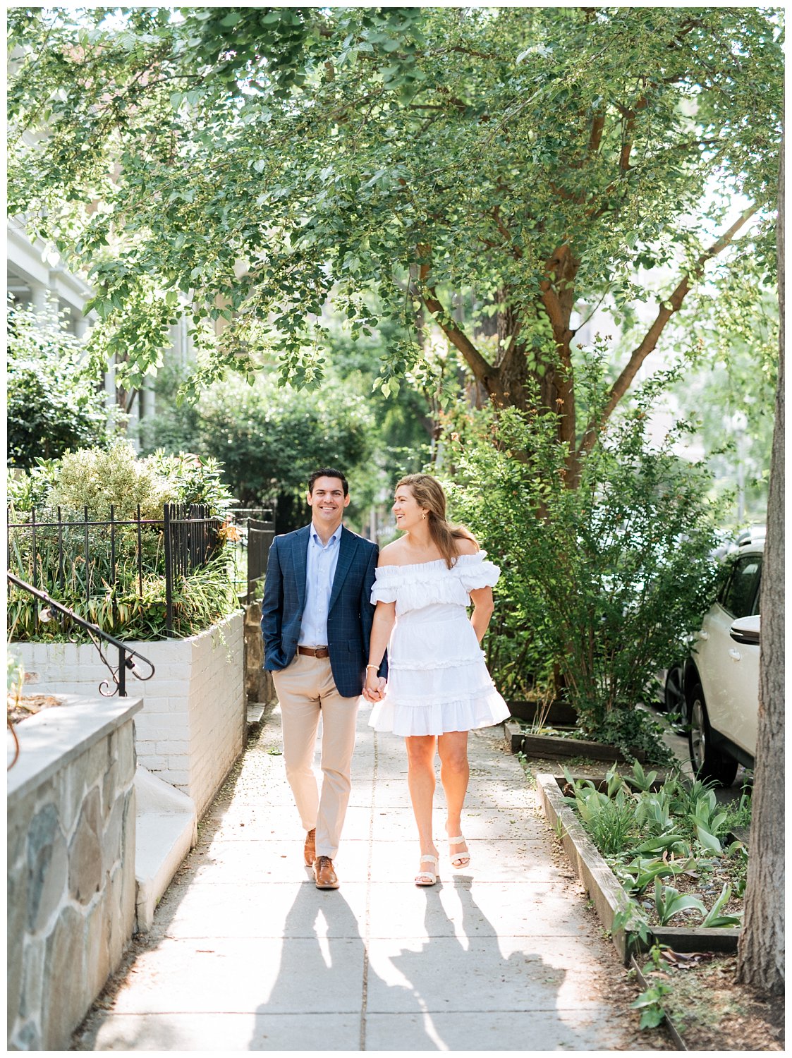 Spring engagement session at Meridian Hill Park in Downtown Georgetown